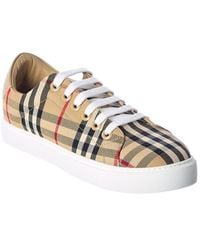 Burberry - Vintage Check Canvas Sneaker - Lyst
