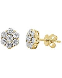 Sabrina Designs - 14K 0.31 Ct. Tw. Diamond Cluster Stud Earrings - Lyst