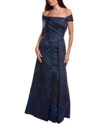 Teri Jon - Jacquard Gown - Lyst