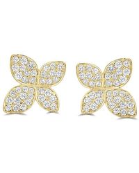 Sabrina Designs - 14k 1.28 Ct. Tw. Diamond Flower Earrings - Lyst