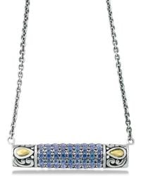 Samuel B. - 18K & 1.08 Ct. Tw. Sapphire Necklace - Lyst