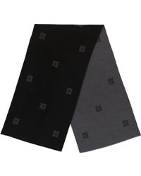 Givenchy - Jacquard Check Wool & Silk-blend Scarf - Lyst