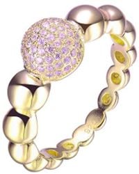 Genevive Jewelry - 14k Over Silver Cz Statement Ring - Lyst