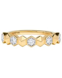 H.J. Namdar - 14K 0.20 Ct. Tw. Diamond Stackable Ring - Lyst