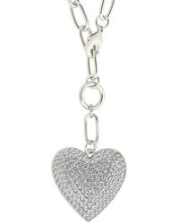 Sterling Forever - Cz Sofie Necklace - Lyst