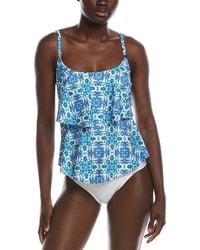24th & Ocean - Beachside Tile Tankini Top - Lyst