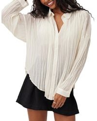Bella Dahl - Flowy Pleated Shirt - Lyst