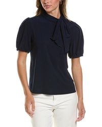 Cece - Tie Neck Bow Knit Top - Lyst