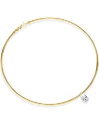 Lab Grown Diamonds - 14K 2.00 Ct. Tw. Lab-Grown Diamond Omega Pendant Necklace - Lyst