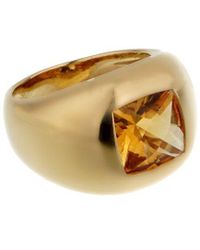 Boucheron - 18K 3.00 Ct. Tw. Citrine Cocktail Ring (Authentic Pre-Owned) - Lyst