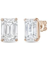 Diana M. Jewels - Diana M. 14K Rose 1.00 Ct. Tw. Lab-Grown Diamond Earrings - Lyst