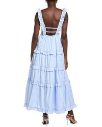 embroidered swiss dot maxi dress Swiss Dot Sheer Beach Cover Up Maxi Dress – RESORT-CHIC OMK BOUTIQUE main image 1