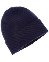 Amicale Cashmere - Cuffed Rib Knit Cashmere Hat - Lyst