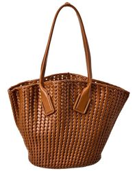Bottega Veneta - Basket Intrecciato Leather Tote (Authentic Pre-Owned) - Lyst