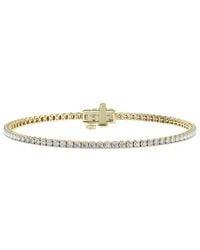 Lab Grown Diamonds - 14K 3.00 Ct. Tw. Lab-Grown Diamond Tennis Bracelet - Lyst