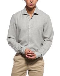 Isaia - Mix Cashmere-Blend Sport Shirt - Lyst