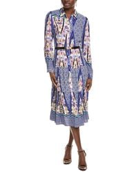 Gracia - A-Line Buckle Belt Midi Dress - Lyst