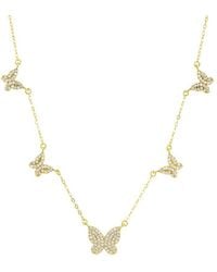Savvy Cie - Cz Station Necklace - Lyst