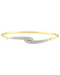 Diamond Select Cuts - Plated & 0.1 Ct. Tw. Diamond Bangle Bracelet - Lyst
