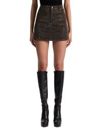 Alice + Olivia - Joss High-Rise Mini Denim Skirt - Lyst