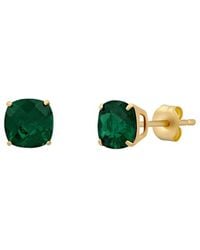 MaxColor - 14k 4.50 Ct. Tw. Lab-grown Emerald Studs - Lyst