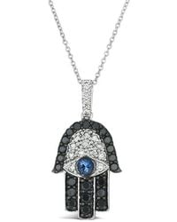 Le Vian - Le Vian Tranquility 14K 1.62 Ct. Tw. Diamond & Sapphire Pendant Necklace - Lyst