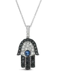 Le Vian - Le Vian Tranquility 14K 1.62 Ct. Tw. Diamond & Sapphire Pendant Necklace - Lyst