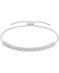 Lab Grown Diamonds - 14K 1.00 Ct. Tw. Lab Grown Diamond Tennis Bolo Bracelet - Lyst