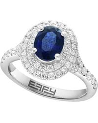 Effy Fine Jewelry - 14K 2.22 Ct. Tw. Diamond & Sapphire Ring - Lyst