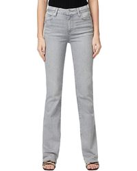 PAIGE - Laurel Canyon Seamed Cp Grey Skies High-rise Bootcut Jean - Lyst