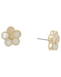 Juvell - 18K Plated Pearl Cz Earrings - Lyst
