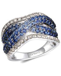 Le Vian - Le Vian 14k Vanilla Gold 2.22 Ct. Tw. Diamond & Ombre Sapphire Ring - Lyst