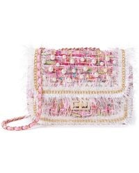 Tiffany & Fred Paris - Quilted Tweed & Pearls Messenger Bag - Lyst