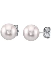 Belpearl - 6.5Mm Pearl Stud Earrings - Lyst