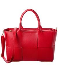 Isabella Rossetti - Isabel Hand-Woven Leather Tote - Lyst