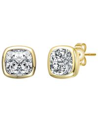 Genevive Jewelry - Cz Stud Earrings - Lyst