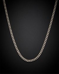 Italian Gold - 14k 2.2mm Miami Cuban Link Necklace - Lyst