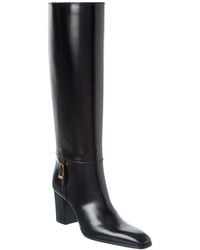 Saint Laurent - Julia 70 Leather Knee-High Boot - Lyst
