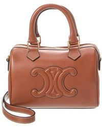 Celine - Boston Small Leather Shoulder Bag - Lyst