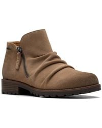 Clarks - Nissini Top Wp Suede Bootie - Lyst