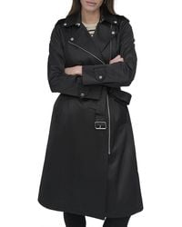 DKNY - Belted Rain Jacket - Lyst
