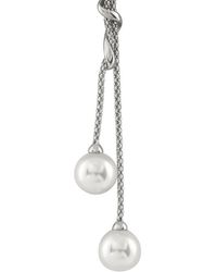 Splendid - Silver 10-11mm Pearl Pendant Necklace - Lyst