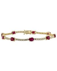 Sabrina Designs - 14K 5.40 Ct. Tw. Diamond & Ruby Tennis Bracelet - Lyst