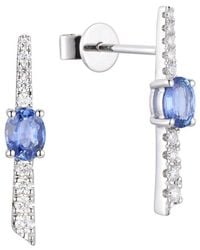 Gregg Ruth - 14K 0.70 Ct. Tw. Diamond & Sapphire Earring - Lyst