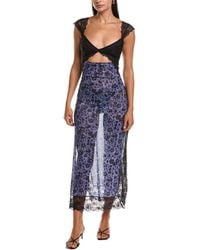 Free People - Suddenly Fine Maxi Slip Dress - Lyst