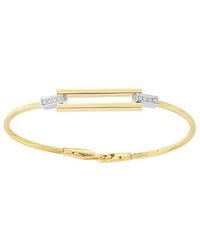 Reiss - 14K 0.07 Ct. Tw. Diamond Wire Bracelet - Lyst