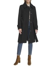 Andrew Marc - Lawley Wool-Blend Belted Trench Coat - Lyst