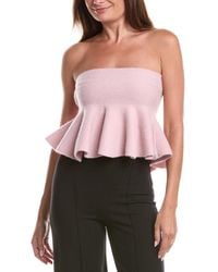 Susana Monaco - Mapache & Wool-Blend Tube Flair Top - Lyst