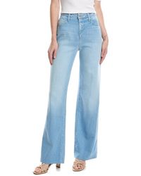 L'Agence - Scottie Bayview Wide Leg Jean - Lyst