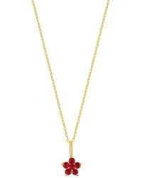 Bony Levy - El Mar 18K 0.30 Ct. Tw. 6 Ruby Pendant Necklace - Lyst